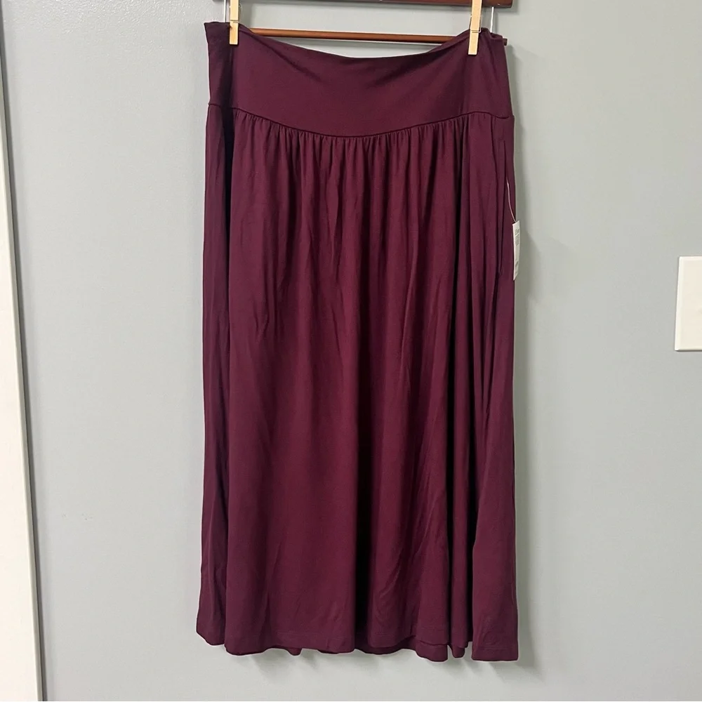 womens skirt size large purple plum fall lenzing ecoveero viscose pockets amazon